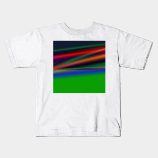 red blue green texture art Kids T-Shirt